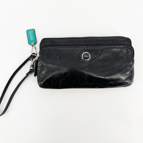 Coach Vintage Leather Double Zip Wallet #47894 - Picture 1 of 6